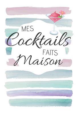 Mes Cocktails Faits Maison Carnet De Recettes Personnalis Compl Ter