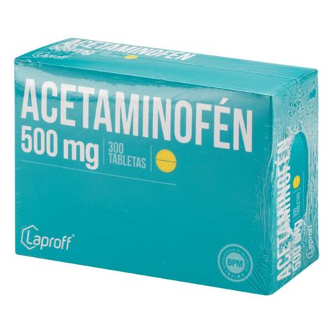 Acetaminofen 500 Mg 300 Tabletas Lp Farmaprime