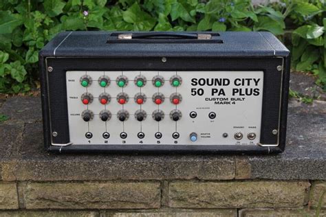 Sound City 50 Pa Mark 4 Vintage Pa Guitar Bass Amp Amplifier Head