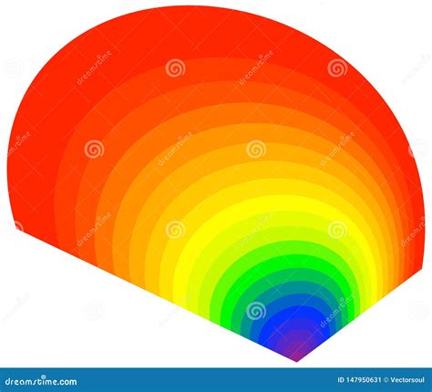 具有可见光颜色的径向形式 彩虹、rgb彩色圆、同心抽象元素 热图 向量例证 插画 包括有 渐进性 圆形 147950631