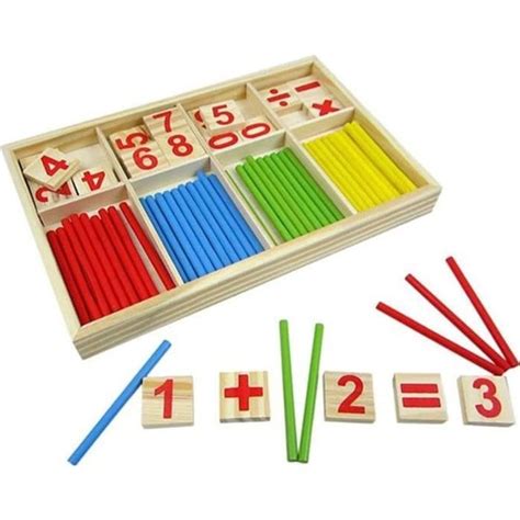 Jeu Num Rique B Tons Bois Montessori Math Matiques Intelligence