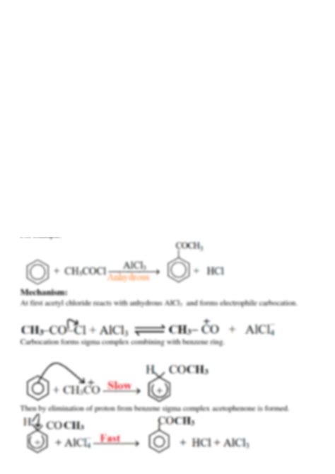 Solution Friedel Craft Reaction Of Benzene Studypool