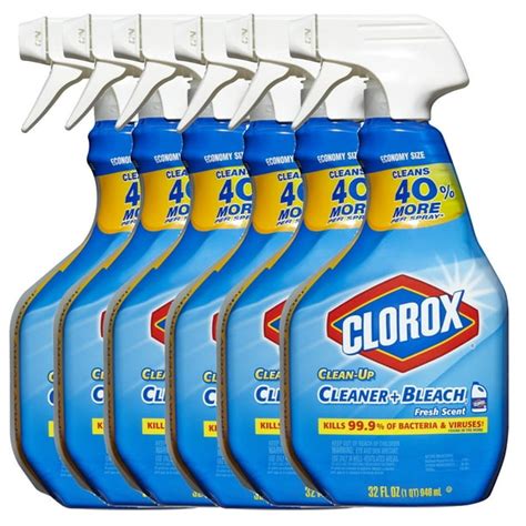 Clorox Clean Up All Purpose Cleaner Spray Bottle With Bleach Fresh Scent 32 Fl Oz 6 Pack