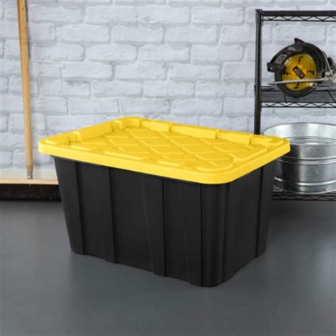 Sterilite 27 Gallon Industrial Stackable Storage Tote Lidded Containers