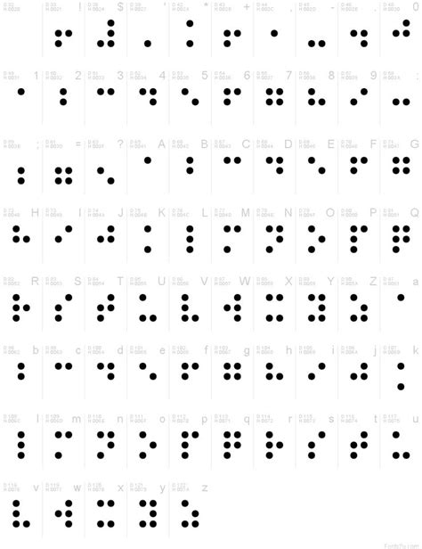 Braille Normal Font