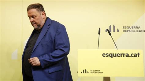 Oriol Junqueras Formaliza Su Renuncia A La Presidencia De ERC