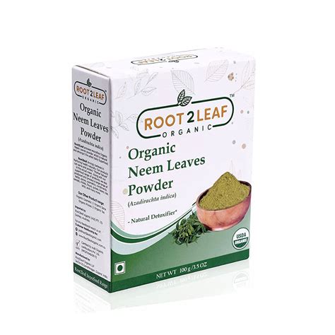 Organic Neem Leaf Powder Gm Root Leaf Organic