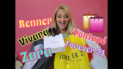 Comprinhas De Fim De Ano Zara Renner Forever E Muito Mais Youtube