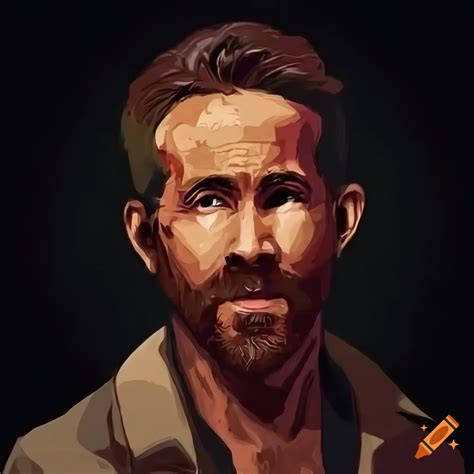 Digital Art Of Ryan Reynolds As A Zombie On Craiyon