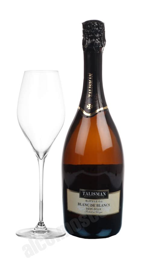 Talisman Blanc De Blancs Demi-Doux грузинское шампанское Талисман Блан ...