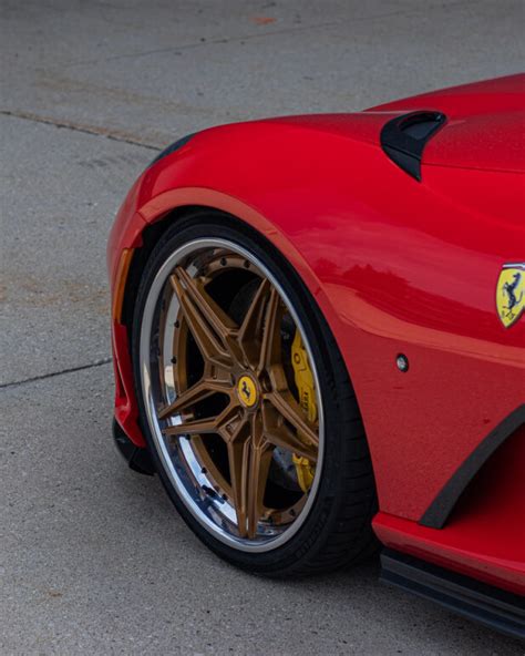 Red Ferrari Superfast Brixton Forged