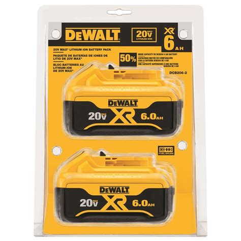 Dewalt Pack Volt Hours Lithium Power Tool Battery Kit At