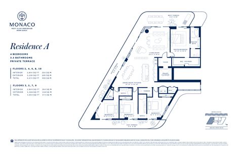 Floor Plans of Monaco Residences | MONACO YACHT CLUB AND RESIDENCES ...