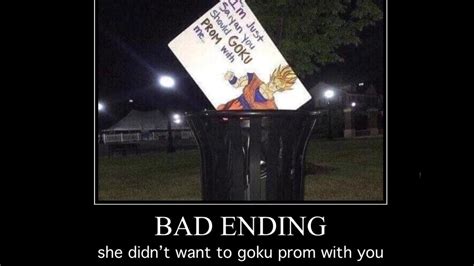 Im Just Saying You Should Goku Prom With Me Bad Ending Youtube