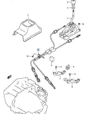 Vehicle NEW Genuine Suzuki SX4 2007 2014 Gear Change Lever Assembly