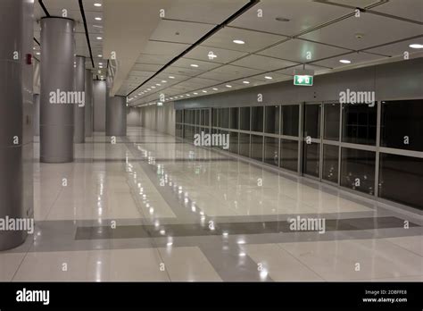 Futuristic Guangzhou Airport Interior Stock Photo Alamy