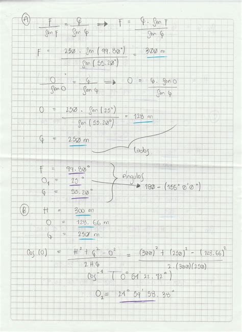 SOLUTION Algebra Lineal Parcial Teorema De Seno Y Coseno Studypool