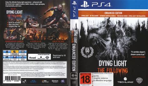 Dying Light The Following Enhanced Edition Dvd Cover 2016 Pal Ps4