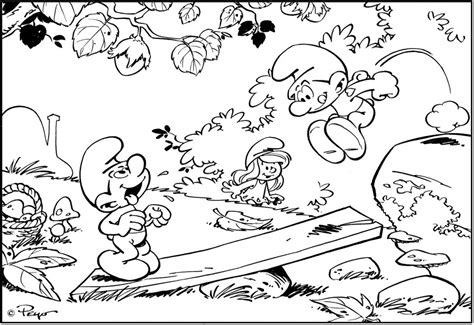 Desenho Dos Smurfs Para Colorir E Imprimir - 10 Desenhos dos Smurfs Para Imprimir e Colorir