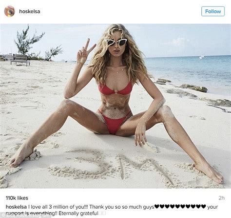 Elsa Hosk Shares Steamy Bikini Instagram From Shoot In Bahamas With