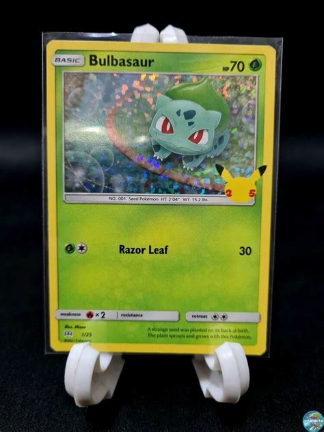 Pokemon Card BULBASAUR 1 25 Holo McDonalds 25th Anniversary Promo