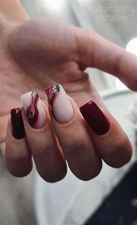 Deep Red Nails Plum Nails Dark Nails Neutral Nails Red Matte Nails