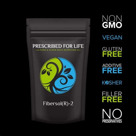 Prescribed for Life Fiber – Compare to Fibersol(R)-2 – Digestion-Resistant Maltodextrin Pre ...