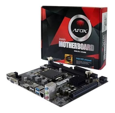 Placa Mãe Micro Atx Lga 1150 Ddr3 Afox Ih81 ma Intel Parcelamento sem