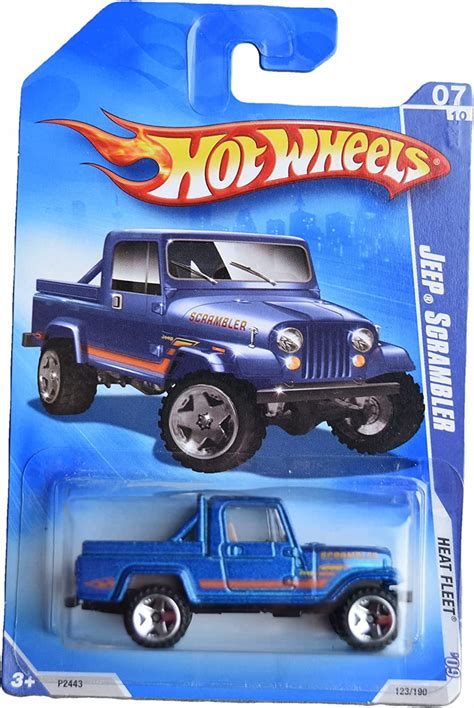 Hot Wheels Jeeps Scrambler Heat Fleet Blue Walmart