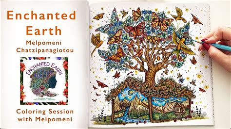 Enchanted Earth Mini Coloring Series Butterfly Tree House