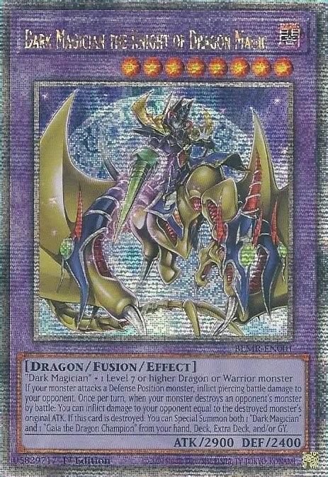 Dark Magician The Knight Of Dragon Magic Quarter Century Secret Rare