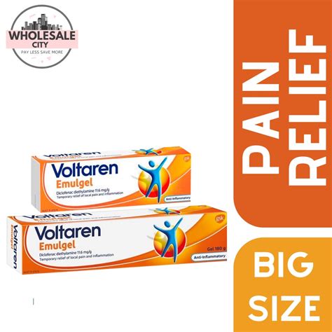 Voltaren Emulgel Muscle And Back Pain Relief 100g 180g Big Sizes