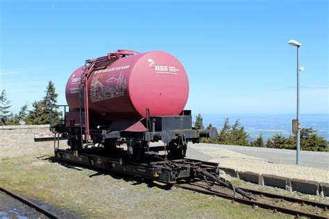 Einer von zwei Löschwasserwagen der HSB stand am 25 04 19 auf dem