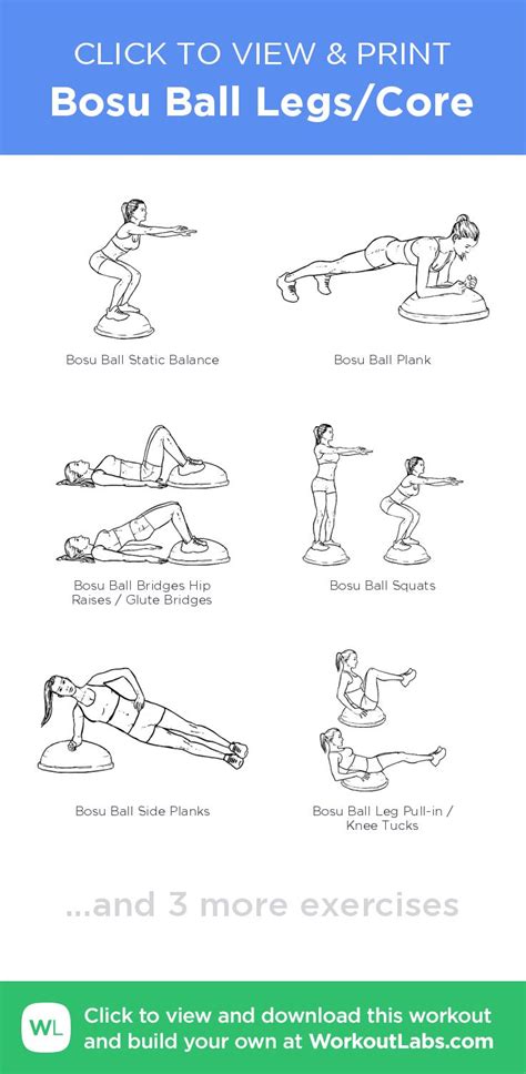 Minute Bosu Ball Exercises For Beginners Pdf For Build Muscle