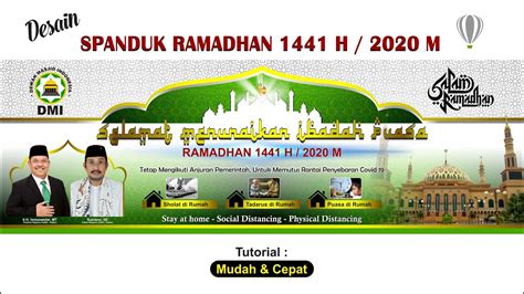 Desain Spanduk Puasa Ramadhan 1441 H 2020 M Ramadan Banners Stay At