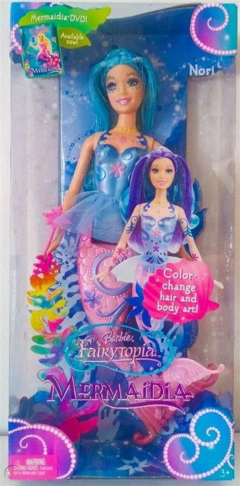 Barbie Fairytopia Mermaidia Nori Doll Hair Changes Color 2005