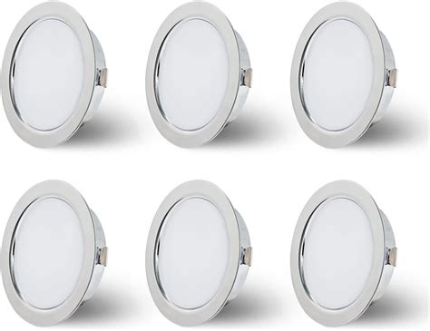 Kyotech Set De 6 Luminaires Pour Meuble Led Dimmable 230v 4w Led Ip44