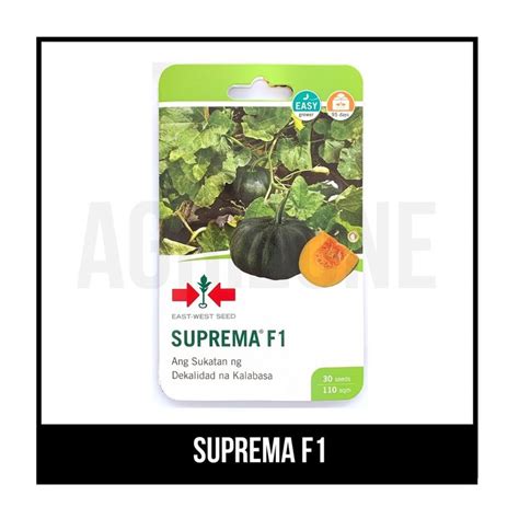 EAST WEST Seeds Suprema F1 Squash Kalabasa 30 Seeds Shopee Philippines