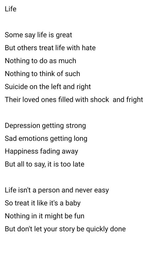 Poem About Life By Gladmax202 On Deviantart