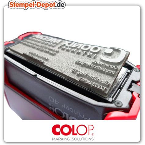 Ersatzstempelplatte für COLOP Printer Q12 Stempel Depot de