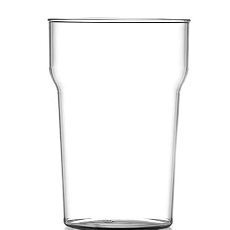 Clear Reusable Plastic Nonic Pint Glass 568ml Polycarbonate Ukca Sta — Dukes Valley