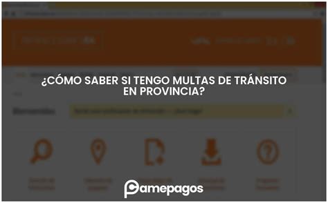 ¿cómo Saber Si Tengo Multas De Tránsito En Provincia Actualizado 2024