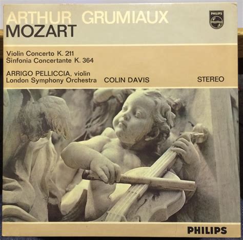 Mozart Violin Concerto By Arthur Grumiaux Lp With Shugarecords Ref