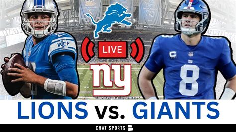 Lions Vs Giants Live Streaming Scoreboard Play By Play Game Audio