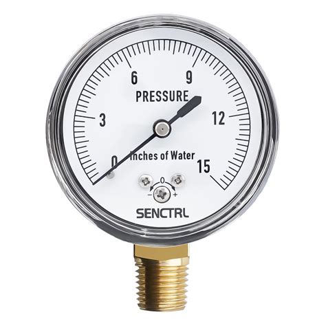 senctrl   inches  water column gauge  pressure capsule gauge