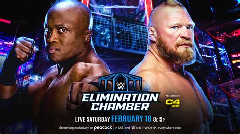 WWE Elimination Chamber Brock Lesnar Vs Bobby Lashley Result