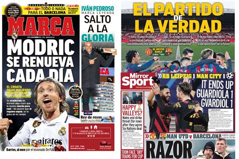 Las Portadas Del Día Así Vienen Los Periódicos Deportivos De Este