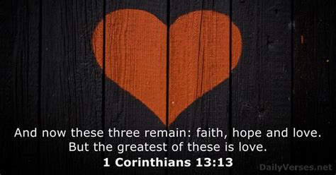 1 Corinthians 1313 Bible Verse Of The Day