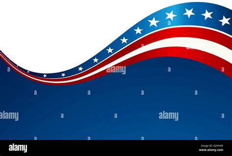 Patriotic wave background. USA flag. Independence Day banner Stock Vector Image & Art - Alamy