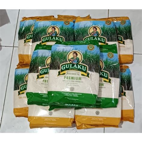 Jual Gulaku Premium Putih Tebu Kuning Gula Pasir Kemasan Kg